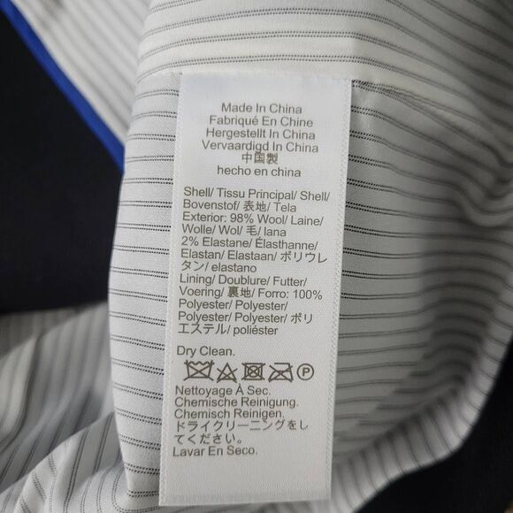 J. Crew Black Wool Flannel Regent Blazer Jacket Sz 6 Single Button B0323 - Picture 6 of 12